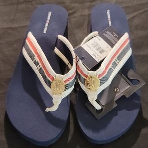 Tommy Hilfiger Wedge Flip Flop Sandals